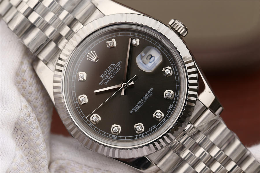2022122304471497 - N廠高仿手錶勞力士日誌鉆石 黑盤126334￥3280