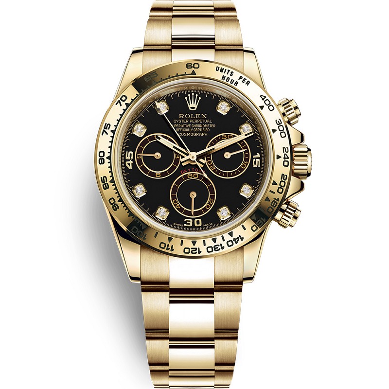 202212230521447 - 勞力士迪通拿高仿手錶哪個廠好 jh廠v7迪通拿116508 全金黑盤鑲鉆刻度￥3380