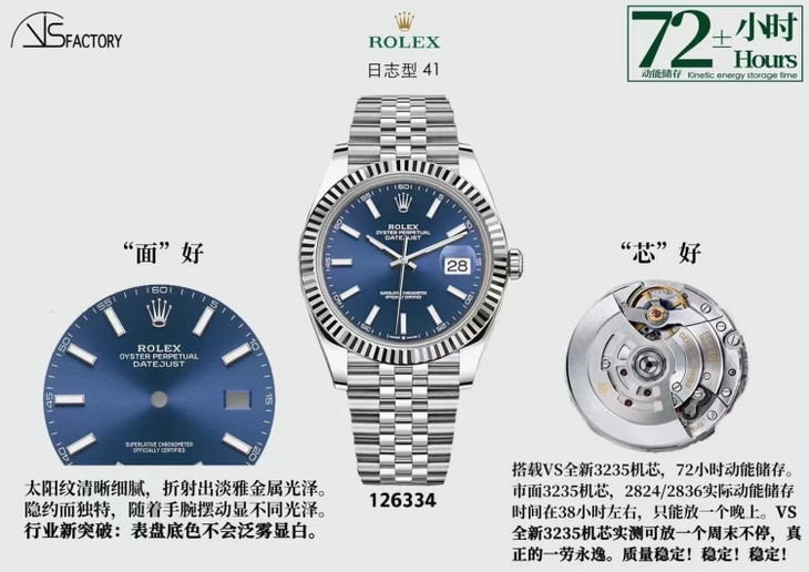 2022122305441942 - 精仿勞力士日誌繫列多少錢 vs廠手錶勞力士日誌型 126334 藍盤￥4580