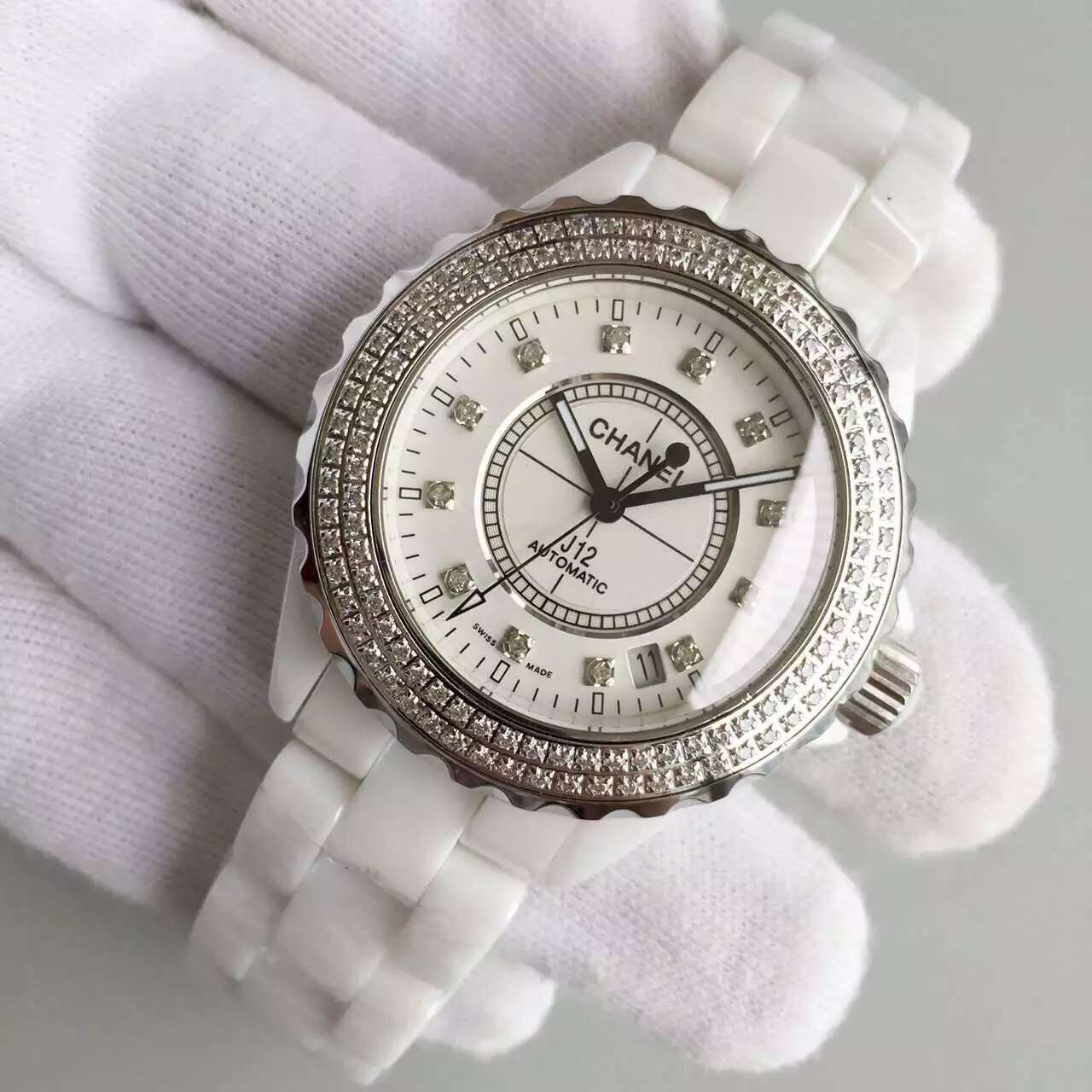 2022122611445372 - 仿香奈兒手錶j12價格 香奈兒J12繫列H2013中性機械手錶￥2880