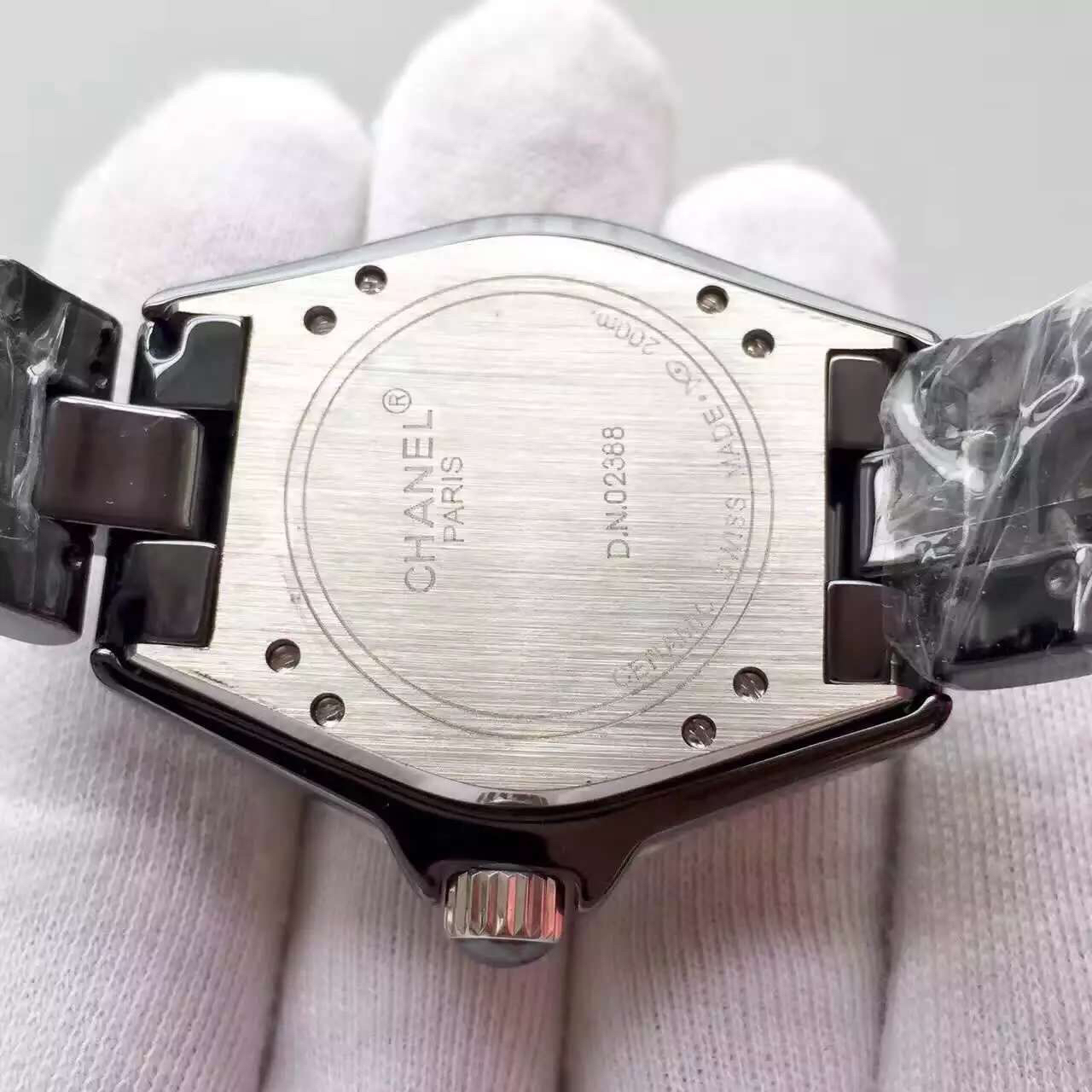 202212261225455 - 仿香奈兒手錶多少錢 香奈兒J12繫列H0969黑自動機械錶￥2880