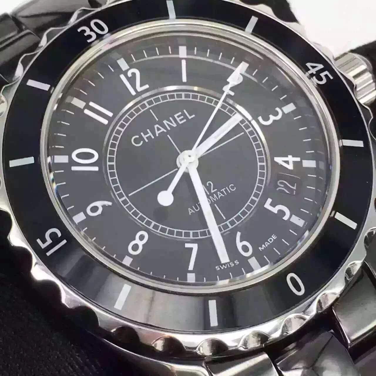 2022122612445424 - 香奈兒手錶復刻手錶價格 香奈兒J12繫列H0685自動機械中性錶￥2580