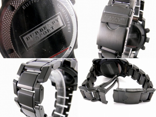 2022122904433619 - 博柏利BURBERRY（巴寶莉）手錶英倫風情黑鋼多功能六針防水石英男錶BU7703￥1120