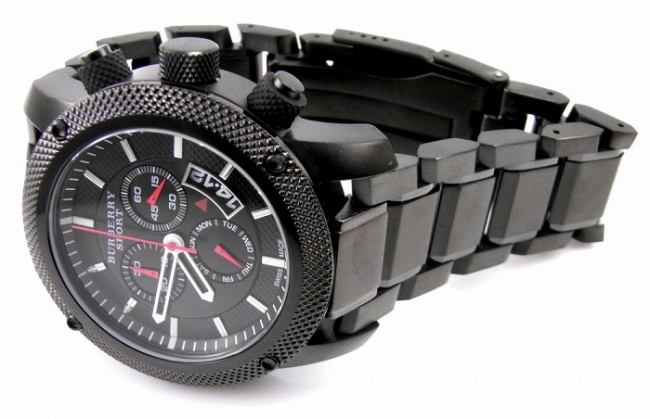 2022122904434512 - 博柏利BURBERRY（巴寶莉）手錶英倫風情黑鋼多功能六針防水石英男錶BU7703￥1120