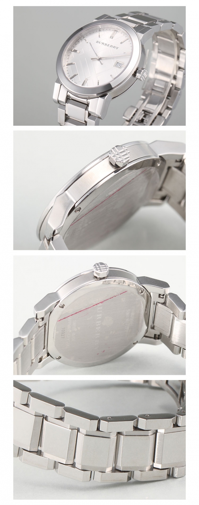 2022122905493665 - Burberry 巴寶莉 銀色英倫經典男士格紋腕錶 BU9000￥1180