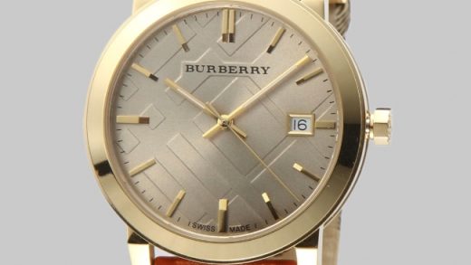 2022122906552876 520x293 - 博柏利手錶-BURBERRY（巴寶莉） BU9016 男款經典格紋皮帶金殼石英錶￥960