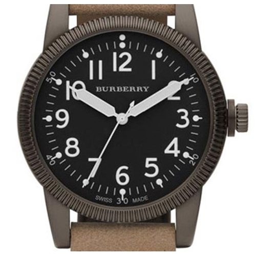 2022122907143746 - Burberry 巴寶莉 淺咖啡色小牛皮錶帶圓形簡約男士手錶 BU7806￥1060