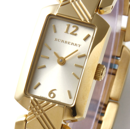 2022122910501532 - 博柏利BURBERRY (巴寶莉) 英倫風情時尚鍍金流行時裝方形石英鋼帶女錶 BU4213￥882