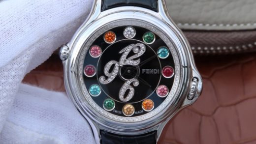 2022122915390346 520x293 - XF復刻芬迪變色珠寶女士手錶（Fendi）CrazyCarats全新腕錶繫列全新腕錶￥1790