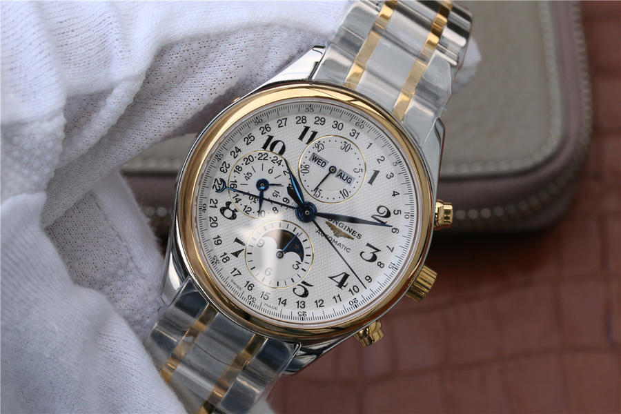 202301261341155 - 3m廠浪琴月相高仿手錶 名匠繫列L2.773.5.78.7 間金男士手錶￥2980