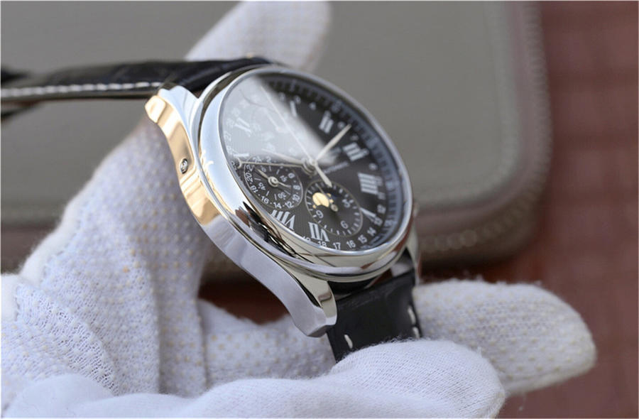 2023012614021119 - 浪琴月相高仿手錶手錶 jf廠復刻手錶浪琴名匠繫列L2.673.4.51.7 月相八針黑盤￥2780