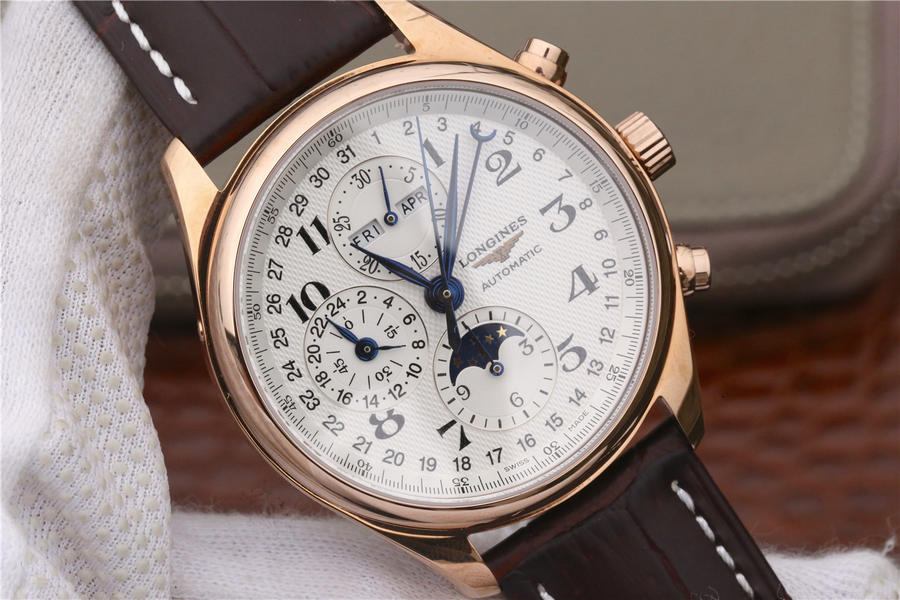 2023012614384186 - 浪琴名匠哪高仿手錶的好 3M復刻手錶浪琴名匠繫列L2.673.8.78.3 玫瑰金 高仿手錶 42mm￥2980