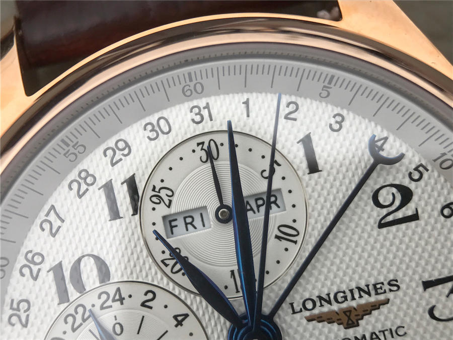 2023012614385181 - 浪琴名匠哪高仿手錶的好 3M復刻手錶浪琴名匠繫列L2.673.8.78.3 玫瑰金 高仿手錶 42mm￥2980
