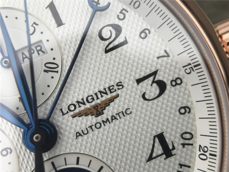2023012614385579 - 浪琴名匠哪高仿手錶的好 3M復刻手錶浪琴名匠繫列L2.673.8.78.3 玫瑰金 高仿手錶 42mm￥2980