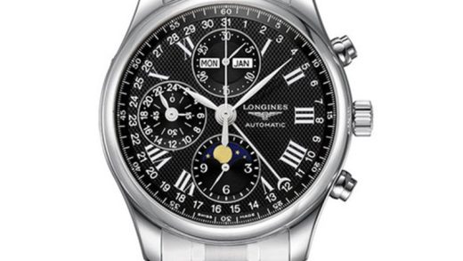 2023012614514449 520x293 - 浪琴名匠高仿手錶3m廠 L2.773.4.51.6 42mm 黑盤 八針月相￥2880