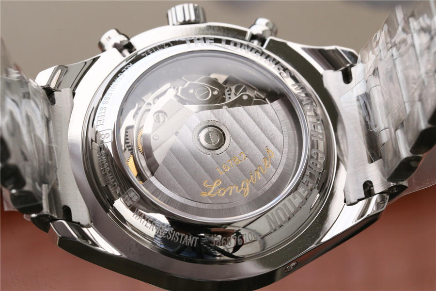 2023012614524241 - 浪琴名匠高仿手錶3m廠 L2.773.4.51.6 42mm 黑盤 八針月相￥2880
