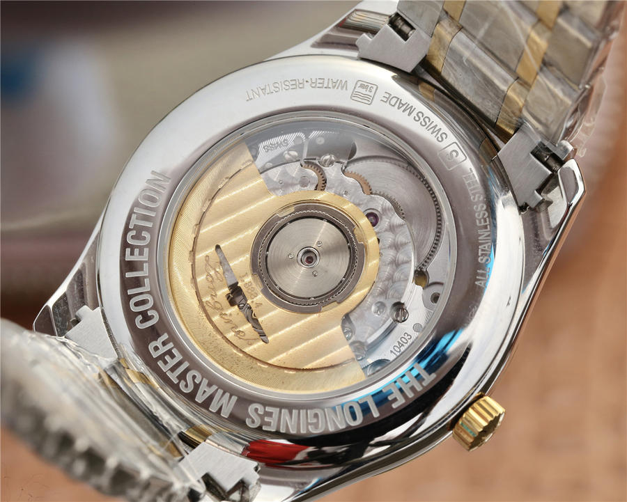 2023012614551161 - 高仿手錶浪琴名匠價格 V9廠浪琴名匠間金男錶 L2.793.5.97.7 40毫米機械￥3780