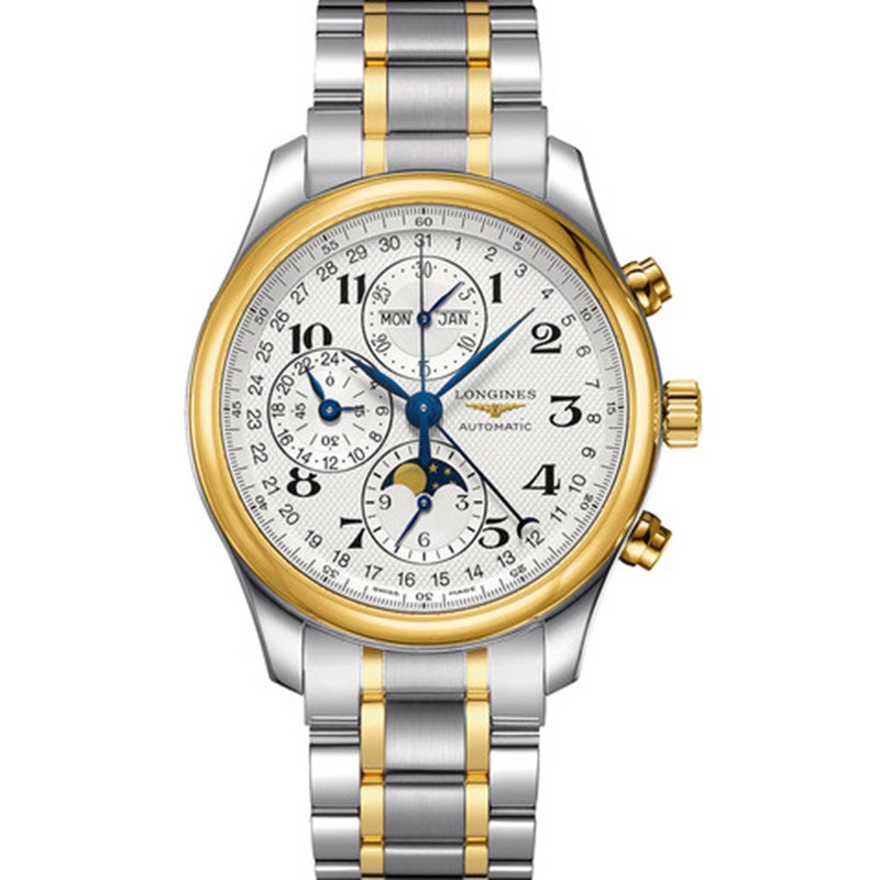 2023012615161324 - 高仿手錶浪琴 八針月相 GS廠浪琴名匠繫列L2.773.5.78.7 間金 高仿手錶￥3080