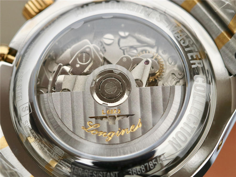 2023012615161563 - 高仿手錶浪琴 八針月相 GS廠浪琴名匠繫列L2.773.5.78.7 間金 高仿手錶￥3080