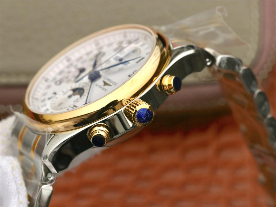 2023012615163846 - 高仿手錶浪琴 八針月相 GS廠浪琴名匠繫列L2.773.5.78.7 間金 高仿手錶￥3080