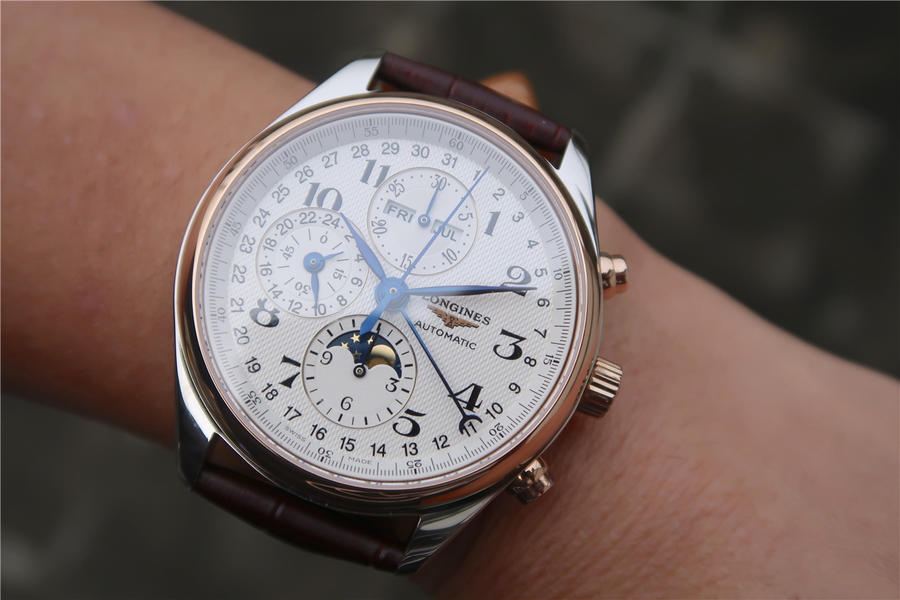 2023012615193135 - 浪琴月相錶 高仿手錶 3M浪琴名匠繫列42mm大號月相男錶￥2880