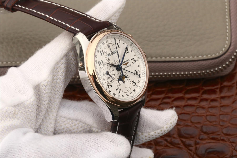 2023012615195985 - 浪琴月相錶 高仿手錶 3M浪琴名匠繫列42mm大號月相男錶￥2880