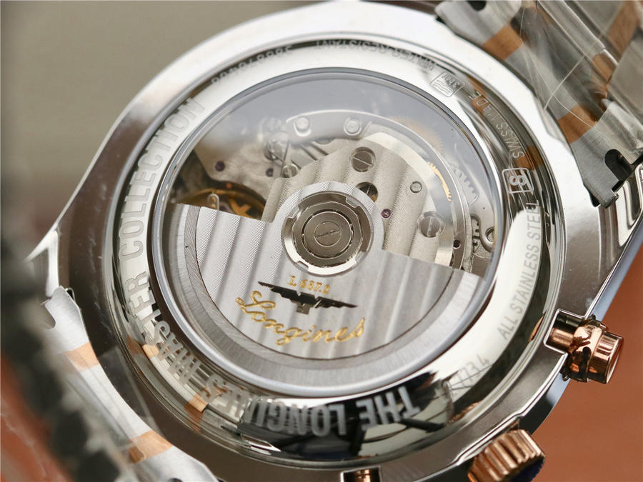 2023012706101379 - 浪琴高仿手錶月相價格 GS廠浪琴名匠繫列L2.773.5.78.7 間玫瑰金 高仿手錶￥3080