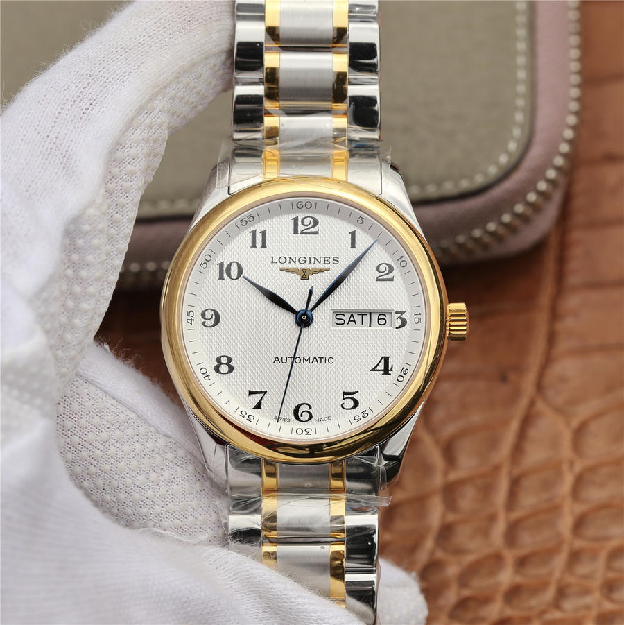 202301271125135 - 浪琴好一點的名匠雙日歴高仿手錶價格 LG浪琴名匠L2.755.5.37.7 男錶￥2780