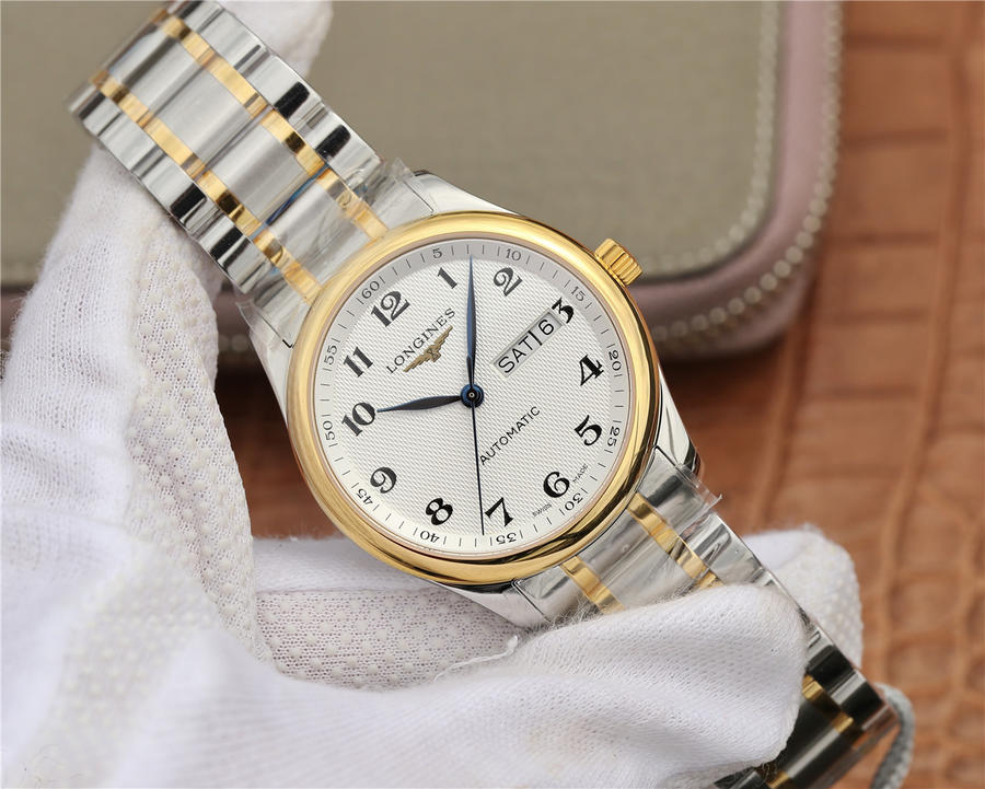 20230127112515100 - 浪琴好一點的名匠雙日歴高仿手錶價格 LG浪琴名匠L2.755.5.37.7 男錶￥2780