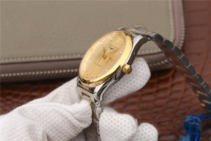 2023012814360324 - 浪琴雙日歴高仿手錶多少錢 LG廠浪琴手錶L2.755.5.37.7￥2780