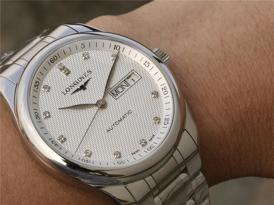 2023013007374217 - 仿浪琴雙日歴手錶價格 LG廠浪琴名匠繫列L2.755.4.77.6 機械男錶￥2680
