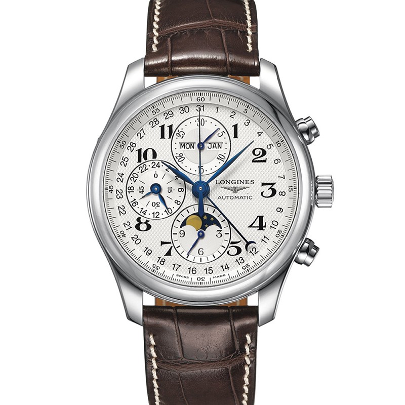 202301301212566 - 高仿手錶浪琴名匠月相42mm L2.773.4.78.3 八針月相機械錶皮帶￥2780