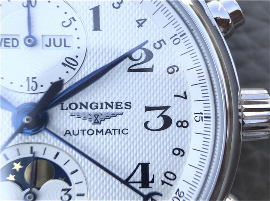 2023013012131727 - 高仿手錶浪琴名匠月相42mm L2.773.4.78.3 八針月相機械錶皮帶￥2780