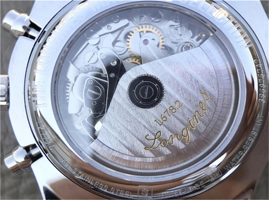 2023013012133263 - 高仿手錶浪琴名匠月相42mm L2.773.4.78.3 八針月相機械錶皮帶￥2780