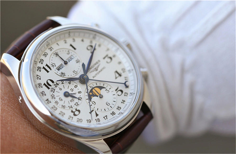 202301301213388 - 高仿手錶浪琴名匠月相42mm L2.773.4.78.3 八針月相機械錶皮帶￥2780