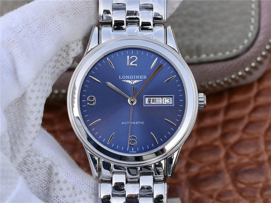 2023013015371848 - 浪琴軍旗機械錶一比一高仿手錶 gk浪琴手錶L4.899.4.12.6 藍盤￥2280