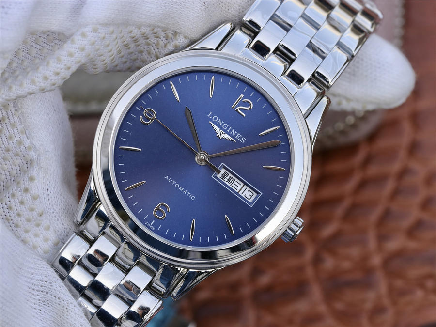 2023013015372429 - 浪琴軍旗機械錶一比一高仿手錶 gk浪琴手錶L4.899.4.12.6 藍盤￥2280