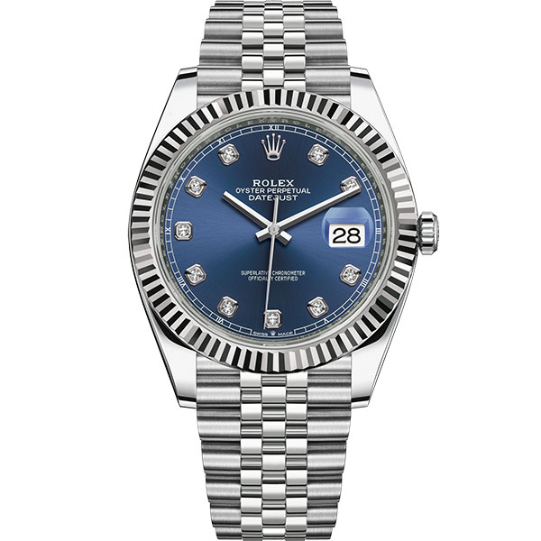 2023013115242549 - 勞力士日誌型41精仿錶 藍盤 鉆刻度 機械男錶 ew廠手錶 126334￥2780
