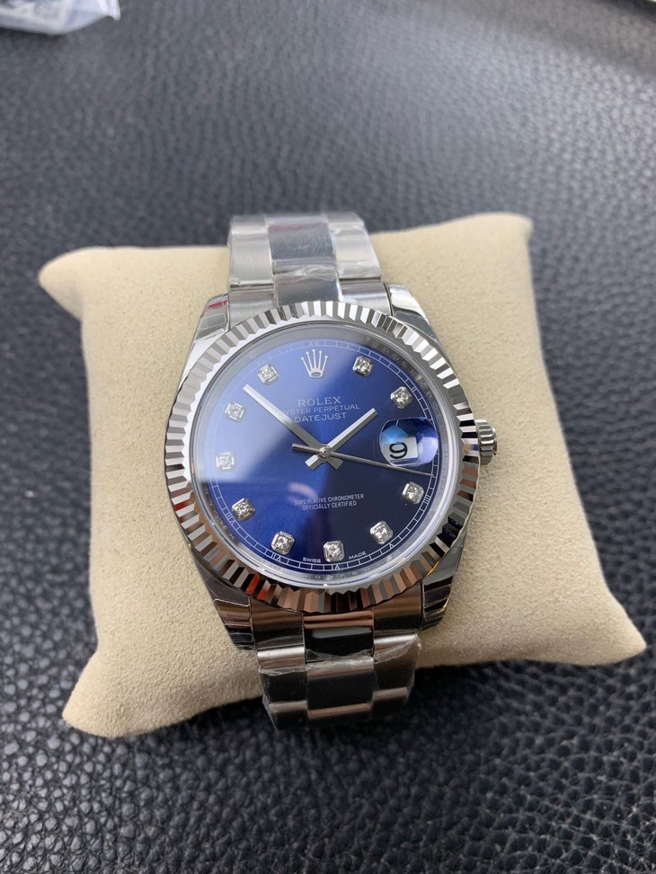 2023013115244646 - 勞力士日誌型41精仿錶 藍盤 鉆刻度 機械男錶 ew廠手錶 126334￥2780