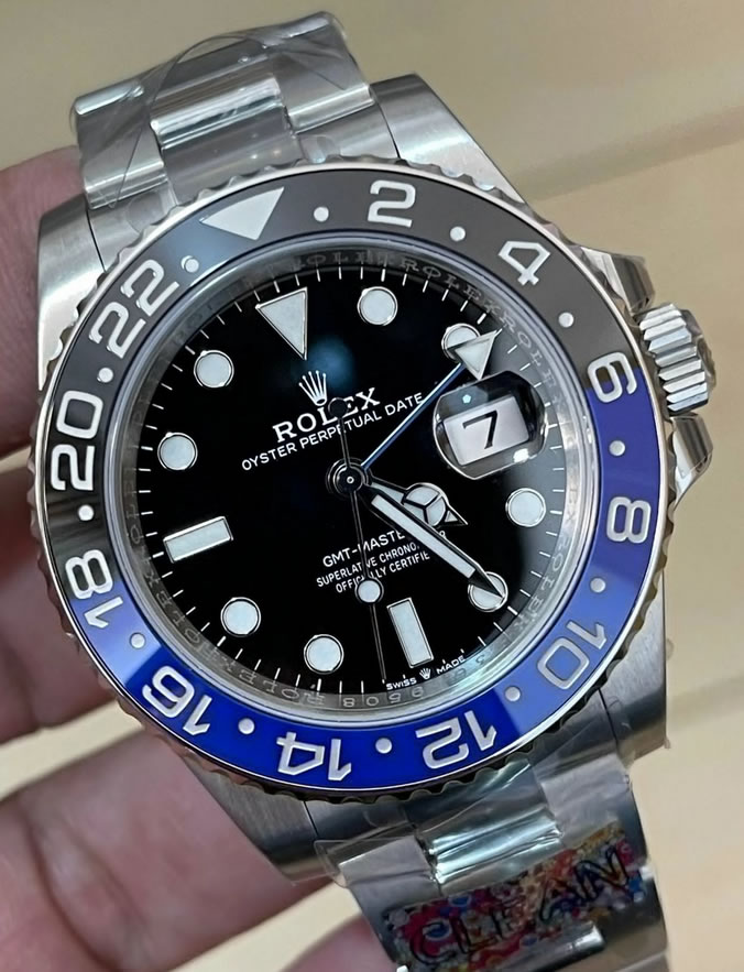 2023020108343920 - c廠手錶勞力士格林尼治型II clean廠手錶精仿勞力士116710BLNR GMT 黑藍圈 機械錶￥4580