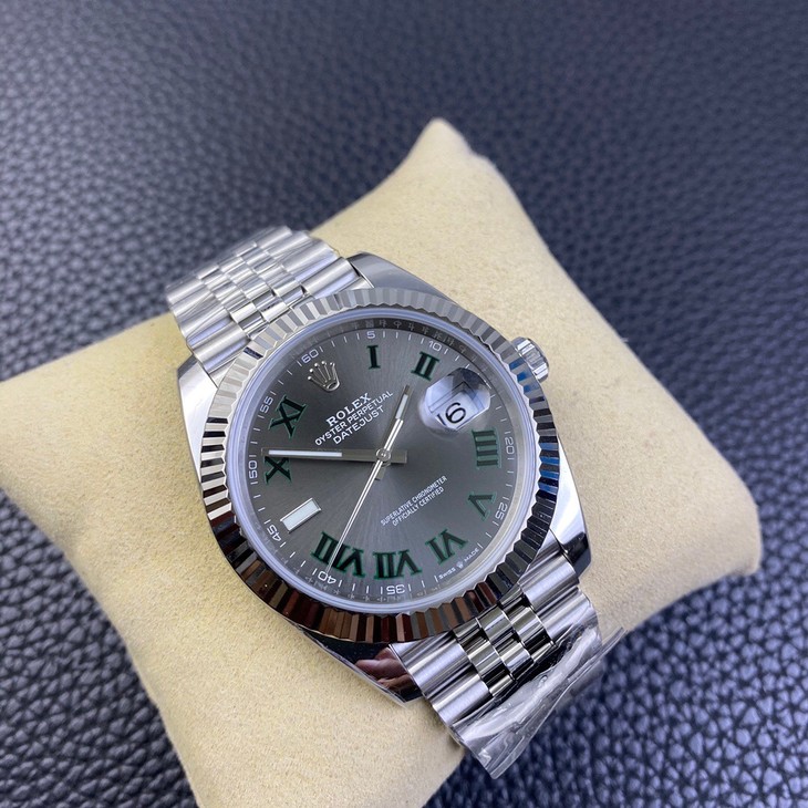 2023020108435852 - c廠手錶勞力士日誌價格 41腕錶 m126334 石闆灰色錶盤 綠籮￥3780