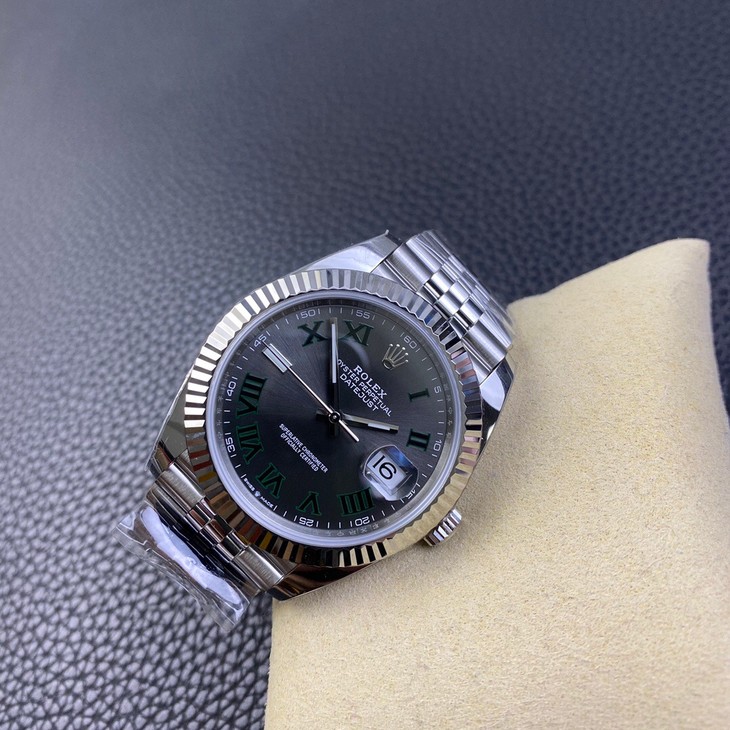 2023020108441055 - c廠手錶勞力士日誌價格 41腕錶 m126334 石闆灰色錶盤 綠籮￥3780