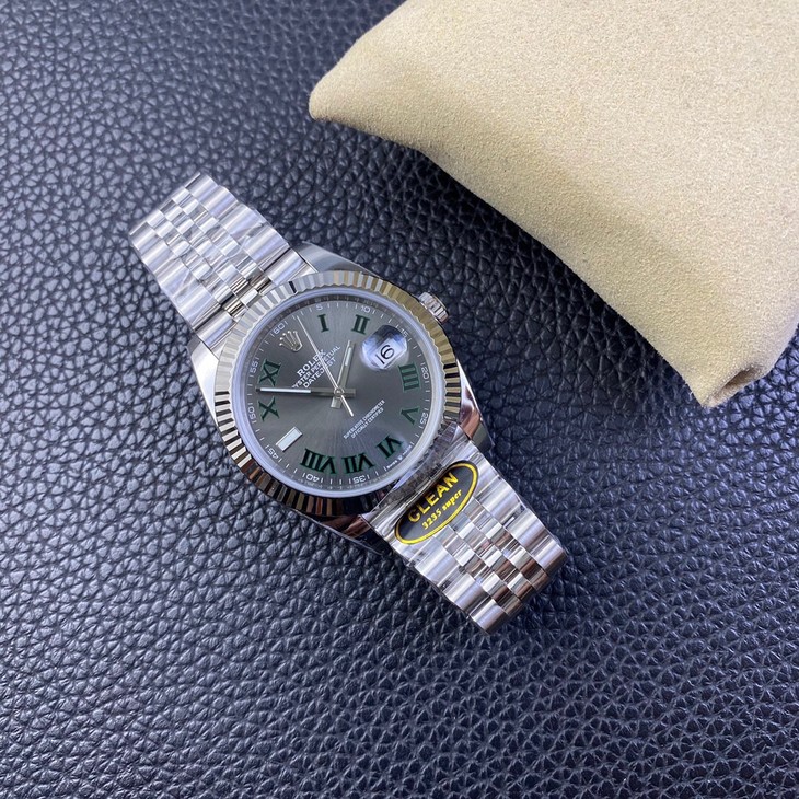 2023020108441613 - c廠手錶勞力士日誌價格 41腕錶 m126334 石闆灰色錶盤 綠籮￥3780