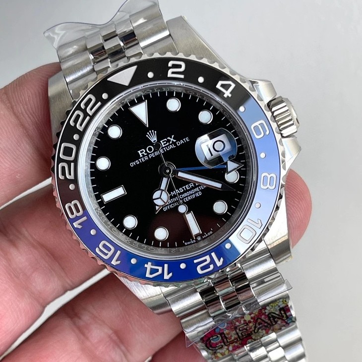 2023020110550693 - c廠手錶勞力士格林尼治五銖鋼帶黑藍圈 機械錶￥4580