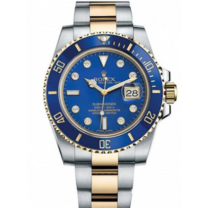 2023020115343684 420x420 - 精仿間金藍水鬼 勞力士（rolex） 116613LB 鑲鉆刻度￥2980