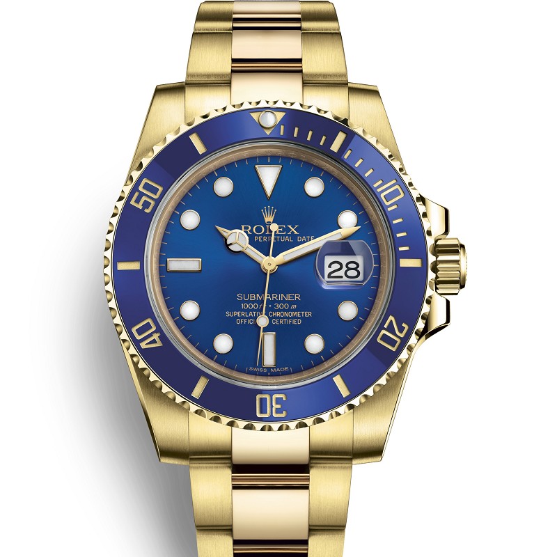 202302080502073 - vs廠手錶全金色藍水鬼 精仿勞力士全金藍鬼價格 116618lb 3135機芯￥4980