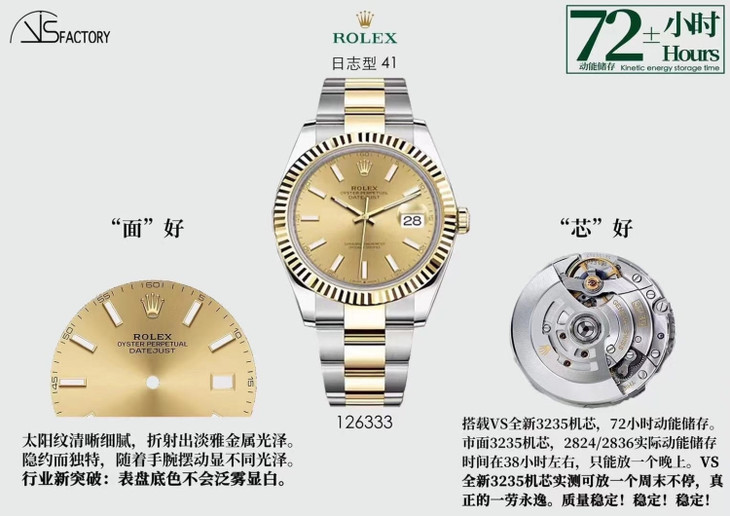 2023020810024745 - 勞力士rolex精仿手錶價格 vs廠手錶勞力士日誌繫列 126333 金色盤￥4580