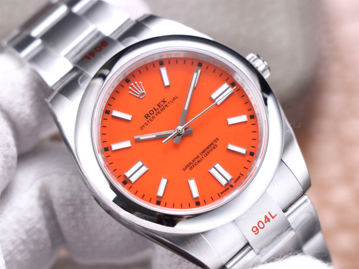 2023020909132956 - 勞力士蠔式恆動仿錶價格 ew廠手錶2020新款勞力士蠔式恆動型41毫米 124300 橙色￥3280
