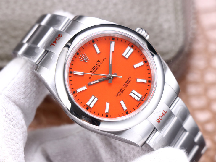2023020909133494 - 勞力士蠔式恆動仿錶價格 ew廠手錶2020新款勞力士蠔式恆動型41毫米 124300 橙色￥3280
