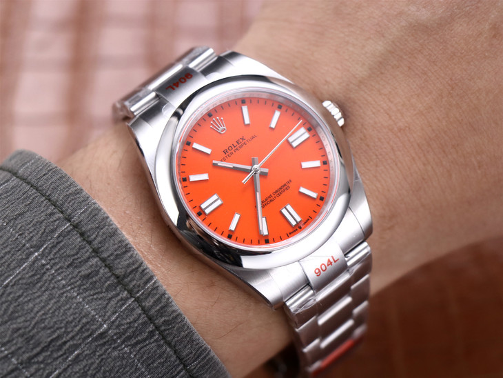 2023020909135739 - 勞力士蠔式恆動仿錶價格 ew廠手錶2020新款勞力士蠔式恆動型41毫米 124300 橙色￥3280